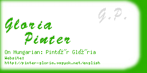 gloria pinter business card